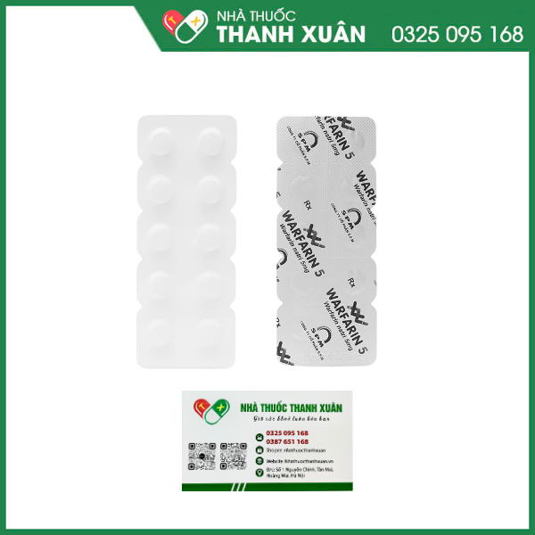 Warfarin 5 SPM phòng và trị huyết khối tĩnh mạch